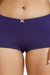Zivame Anti-Microbial Medium Rise Full Coverage Boyshorts - Parachute Purple — thumbnail 4